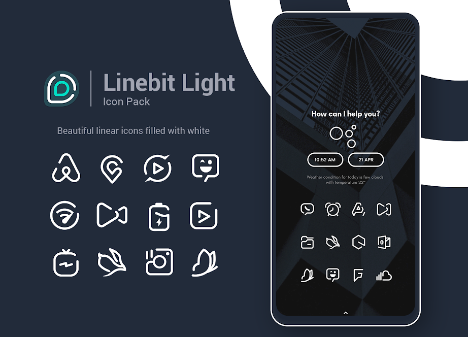 Linebit Light – Icon Pack v1.3.4 (Patched) APK