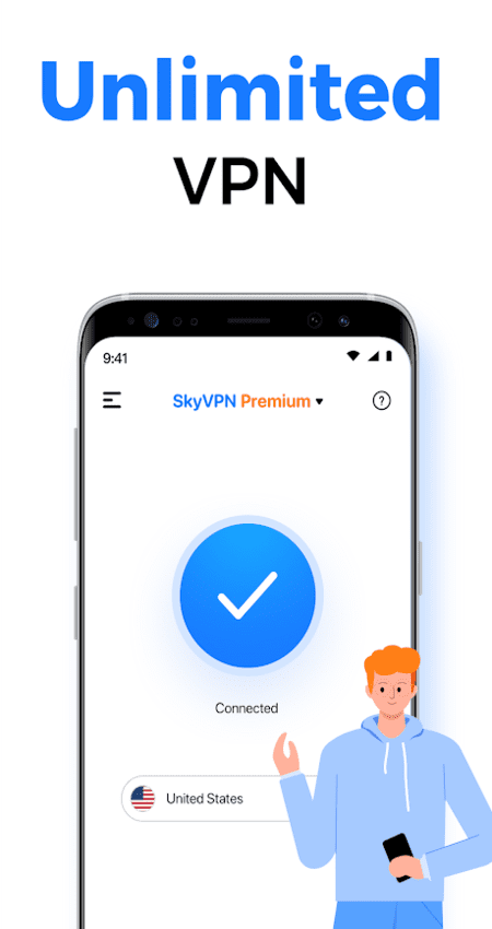 SkyVPN-Best Free VPN Proxy for Secure WiFi Hotspot v2.2.6 (Mod) (Premium) APK