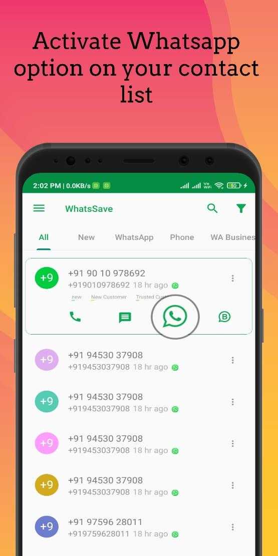 WhatsSave: Auto Save Number, Export WhatsApp Cont v1.16 (Premium) APK