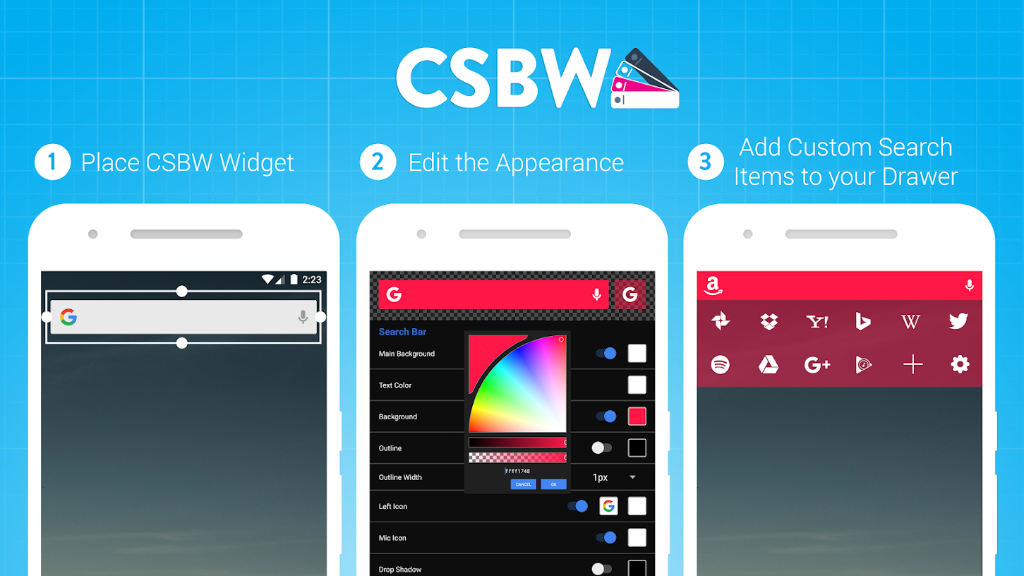 Custom Search Bar Widget CSBW v2.1.4 Pro (Mod Extra) APK